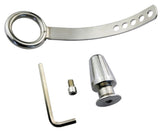 Cock Ring with Adjustable Attached Steel Butt Plug